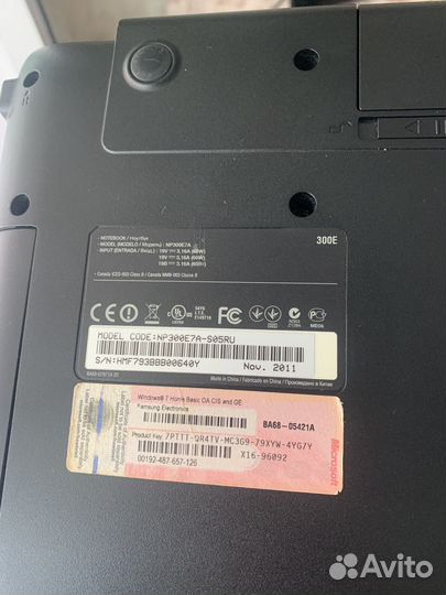 Ноутбук Samsung NP300E7A