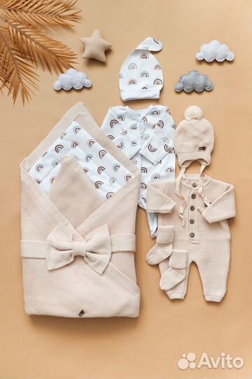 Комплект на выписку из 8 предметов «Alpaca»