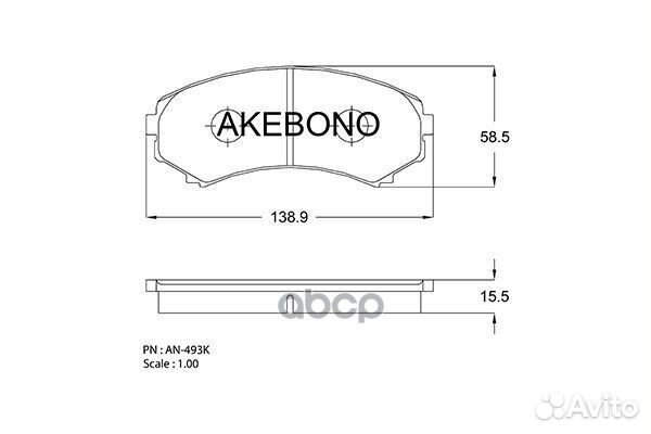 Колодки тормозные дисковые передние mitsubishi