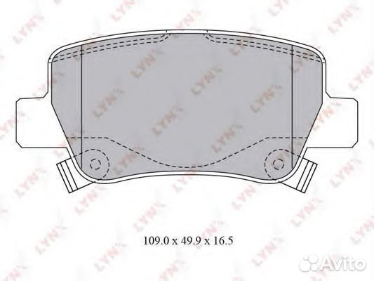 Комплект тормозных колодок BD7599 lynxauto