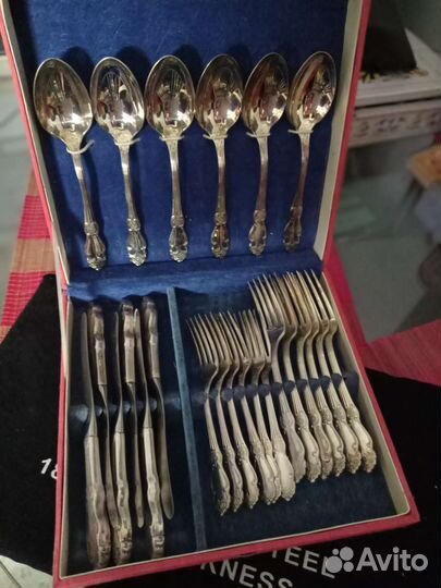 Набор советских столовых приборов. Мельхиор