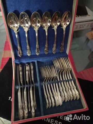 Набор советских столовых приборов. Мельхиор