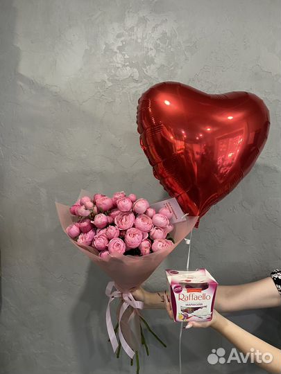 Букеты с пионовидной розой