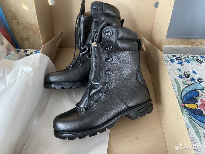 Берцы высокие на кожаной подкладке вид А