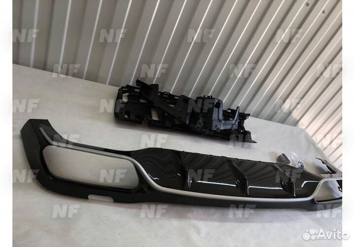 Диффузор 63 AMG черный Mercedes E213