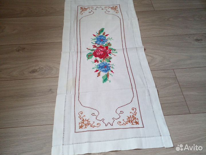 Полотенце дорожка старина ручная вышивка