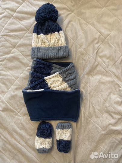 Коплект next (шапка, шарф и варежки на 1-2 года)