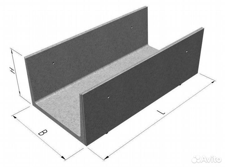 Лоток теплотрасс Л 12-15/2