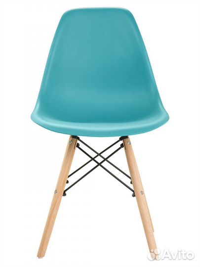 Стул в стиле eames DSW, бирюзовый, 3 шт