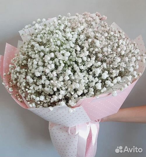 Букет из белой гипсофилы, 15 веток