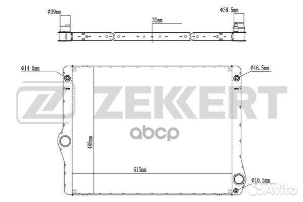 Радиатор охлаждения двигателя BMW 5 (F10 F11)