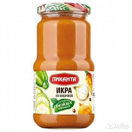 Опт - Икра Пиканта из кабачков 520г