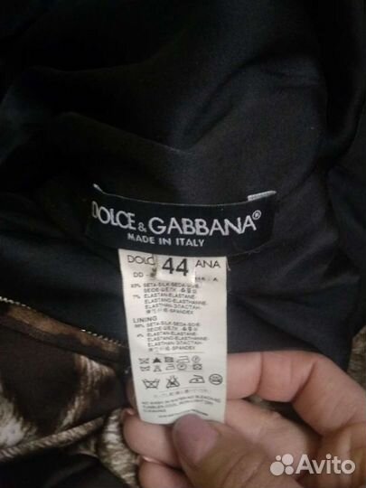 Платье dolce gabbana, оригинал, шёлк