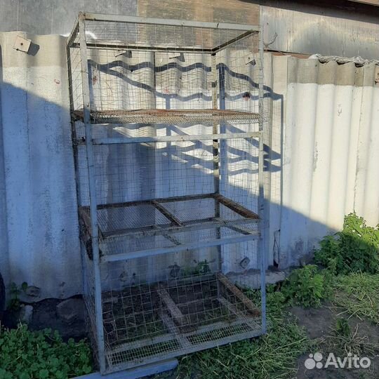 Клетка металлическая для кур несушек