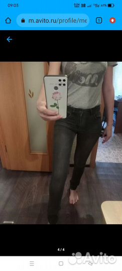 Джинсы -скини стрейч 27 р-р