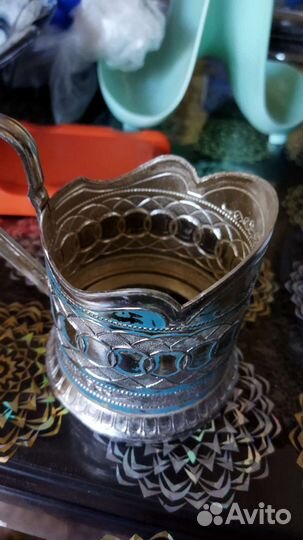 Подстаканники СССР, мороженка, чайник