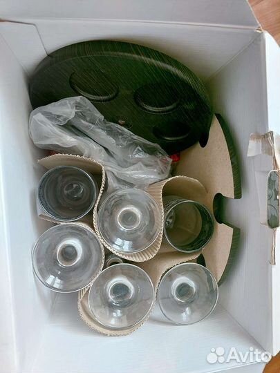 Мини-бар 12 предмет/бокалы/стопки Гусь-Хрустальный