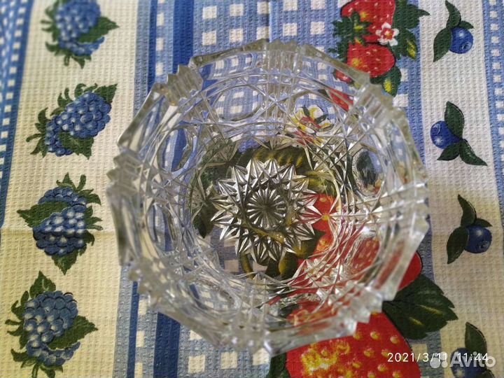 Ваза хрустальная конфетница, СССР