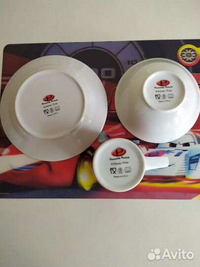 Набор детской посуды Тачки Маквин