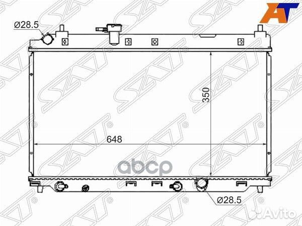 Радиатор Honda Fit Aria 02-09 HD00014 Sat