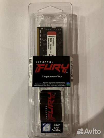 Оперативная память ddr4 hyperx fury 16gb sodimm