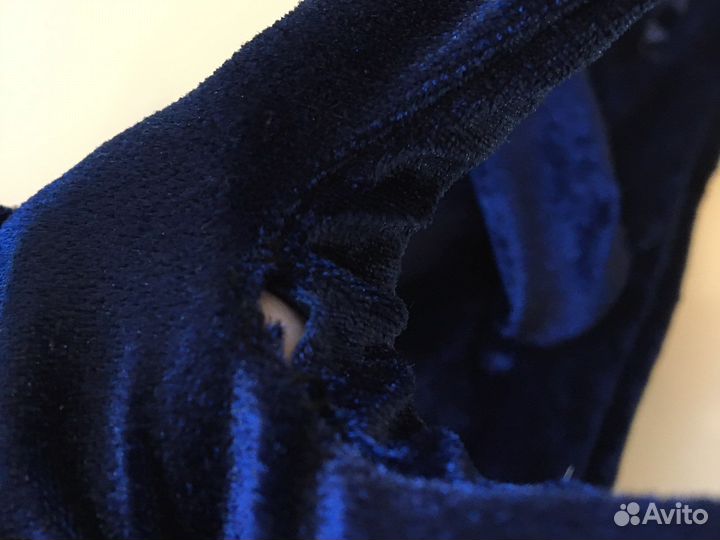 Перчатки короткие бархатные 3 пары