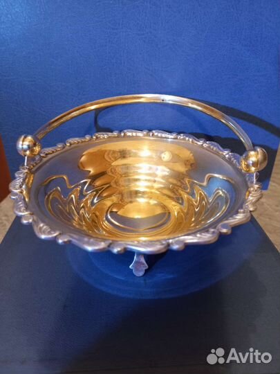 Серебряная ваза, конфетница, вареньица 875-й пробы