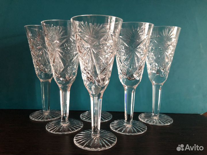 Фужеры хрустальные СССР