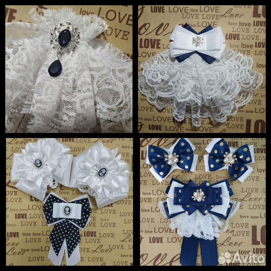 Изготовление жабо, галстучков, бантиков в школу