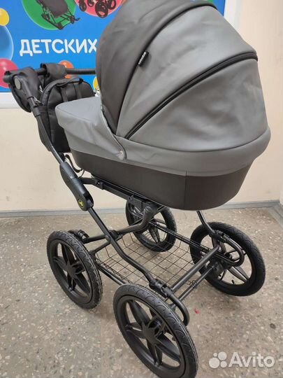 Коляска 2в1 классическая серый