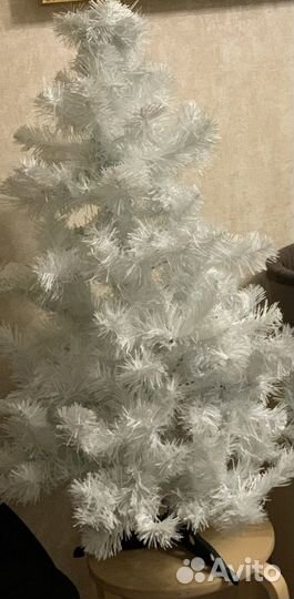 Искусственная новогодняя елка Клеопатра 1.2 белая