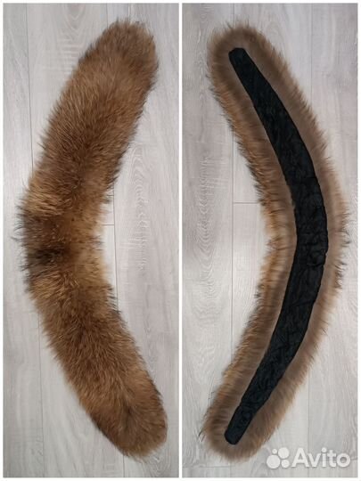 Воротник меховой натуральный енот
