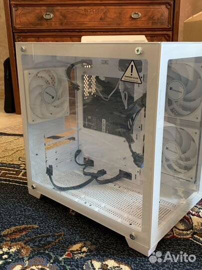 Новый корпус Ginzzu V400 + бп DeepCool + вентили