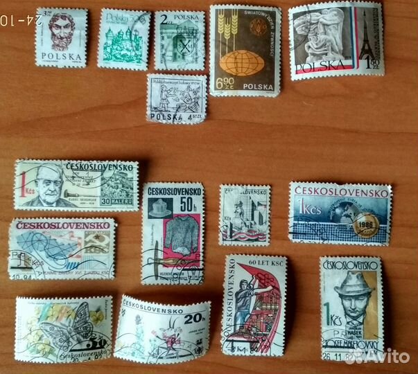 Марки ссср, Польша, Чехословакия