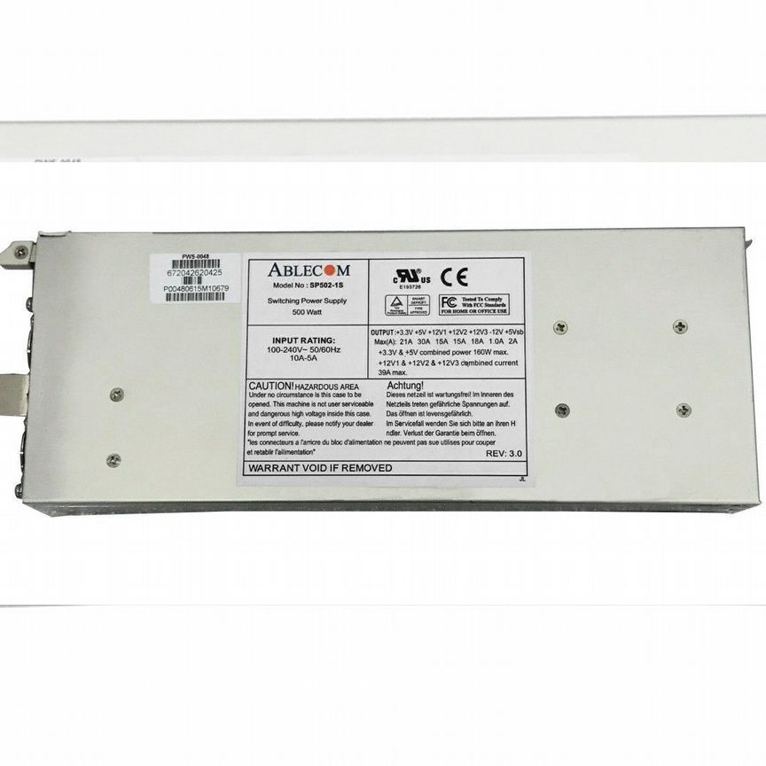 [SP502-1S] Блок Питания Supermicro Sp502-1s 500w