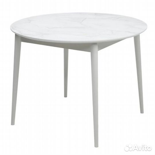 Стол bolero 105 Жемчужный Перито (Белый Мрамор)