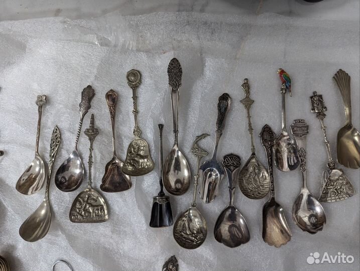 Гасители, ложки для соли и сахара, посеребрение