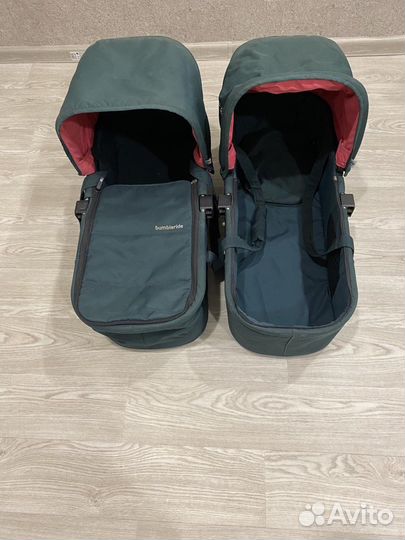 Коляска 2 в 1 для двойни bumbleride indie twin