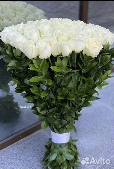 Розы белые Цветы Омск Доставка