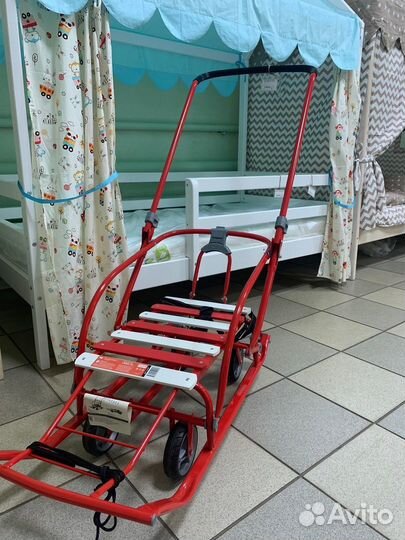 Санки детские на колесах складные Nika Nikki 3