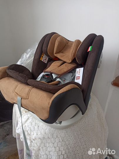 Итальянское автокресло 0-36кг. Изофикс. Новое