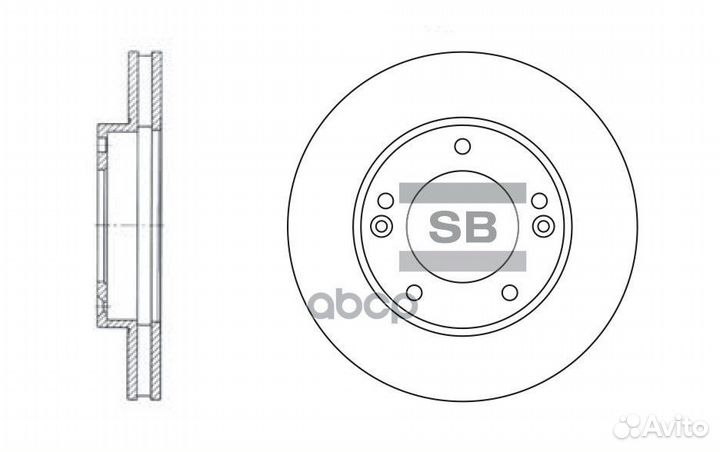 Диск тормозной Kia sorento (JC) 2.4-3.5 02- пер