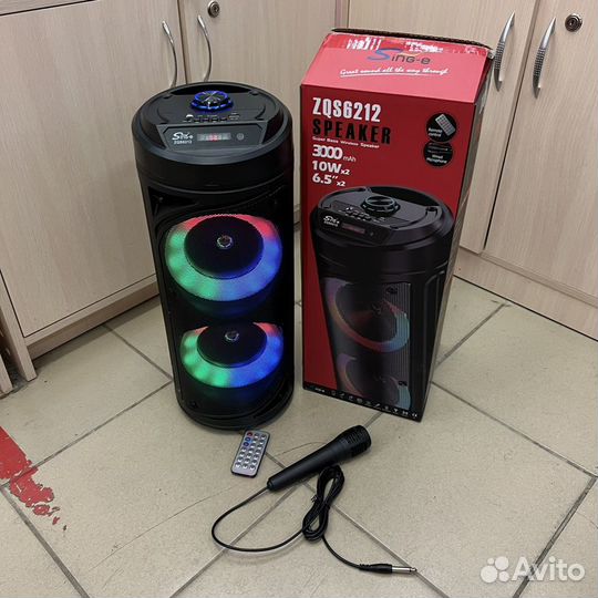 Беспроводная блютуз колонка с микрофоном