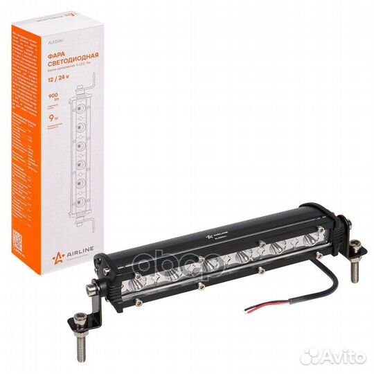 Фара светодиодная (балка) однорядная 6 LED на