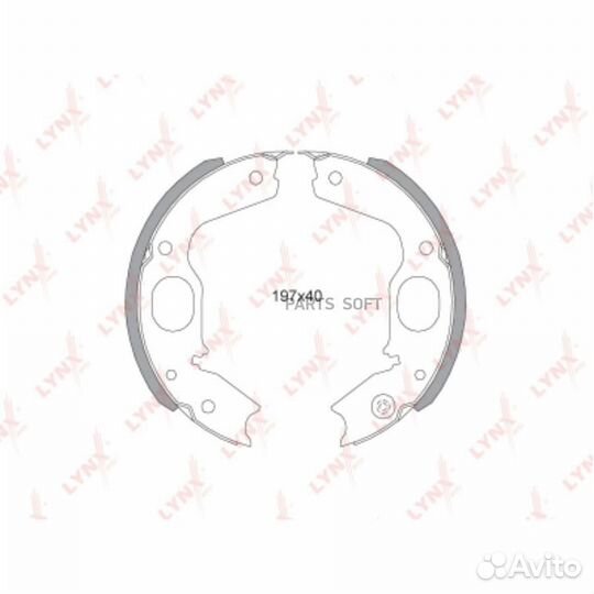 Lynxauto BS5505 Колодки тормозные барабанные зад