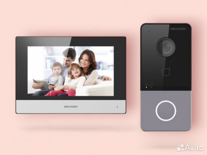 Комплект IP-видеодомофонии hikvision DS-KIS603-P(C