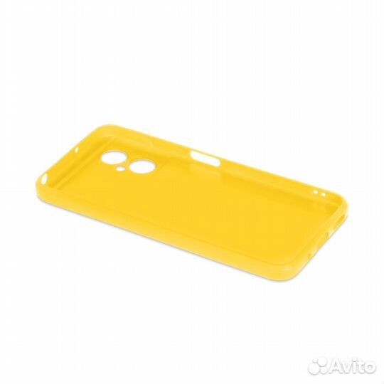 Силиконовый чехол для Poco M4 (5G) DF (yellow)