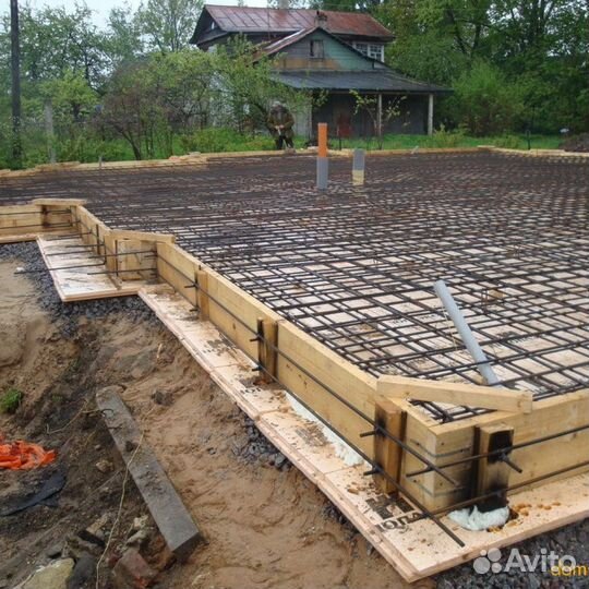 Строительство заливка фундамента под ключ