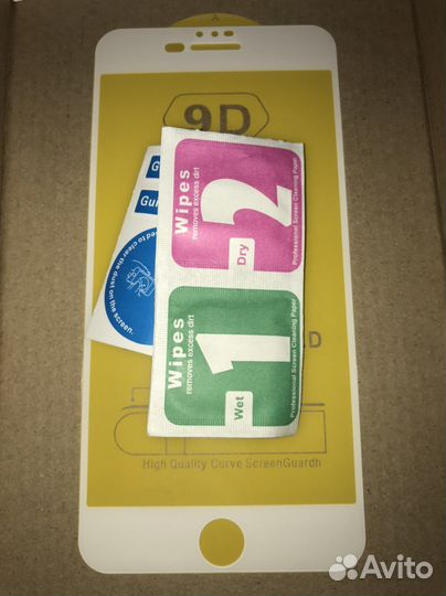 Защитное стекло для iPhone 7/8 plus белое