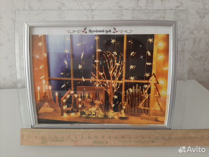 2 стеклянные рамки для фотографий